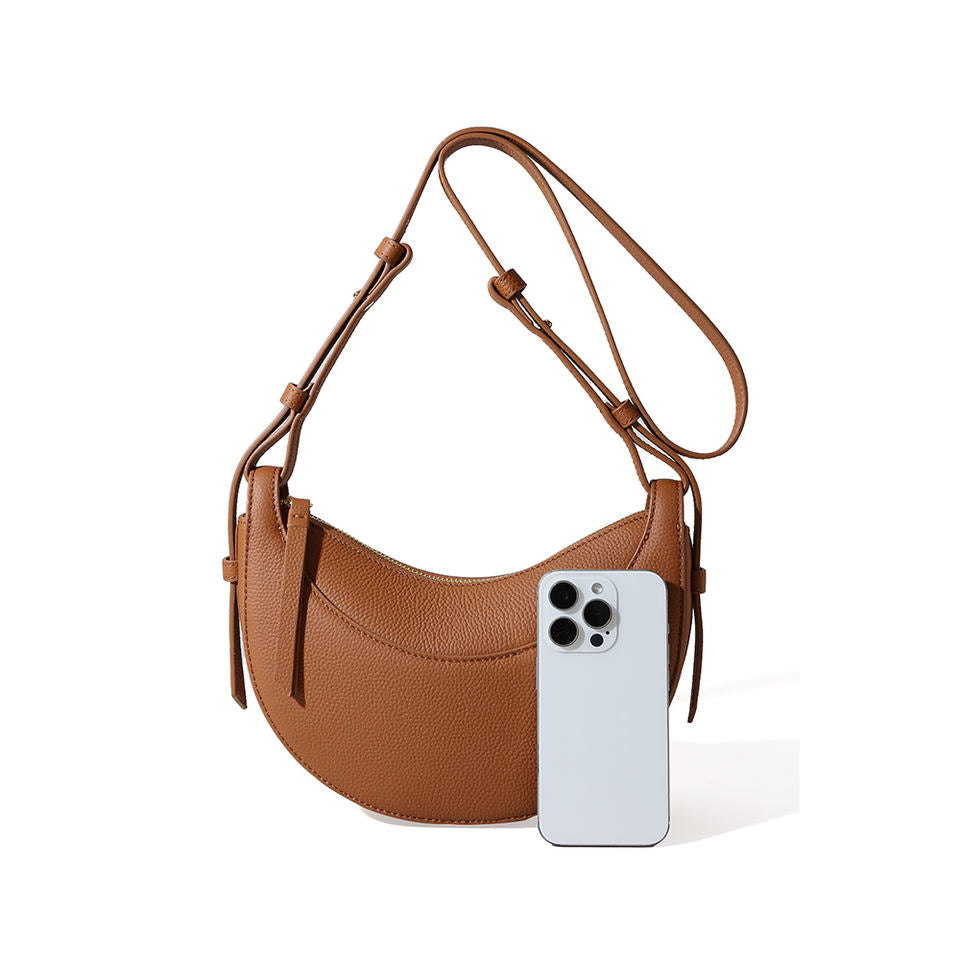 The Crescent Leather Crossbody