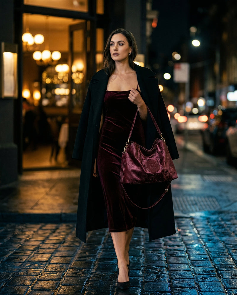The Verona Velvet Tote